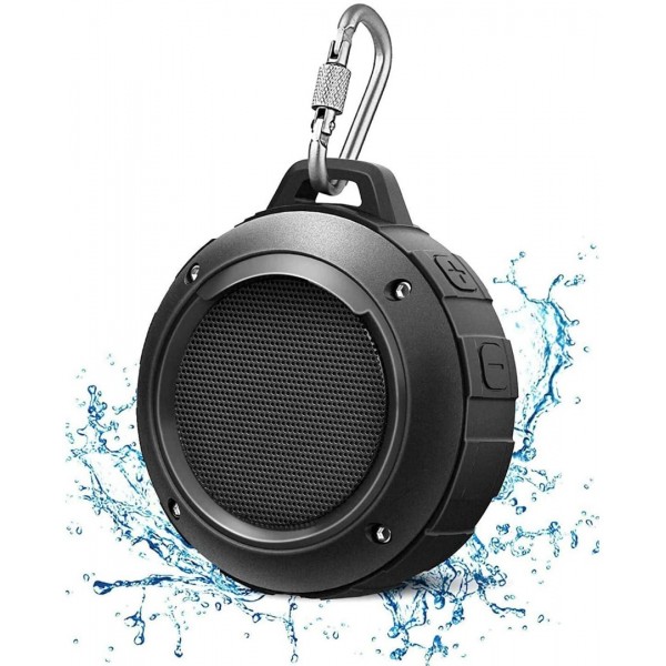 Zermatt Bluetooth Speaker, Waterproof Bluetooth Speaker with 6H Playtime, Loud HD Sound, Shower Speaker with Suction Cup & Sturdy Hook, Compatible with iOS, Android, PC, Pad